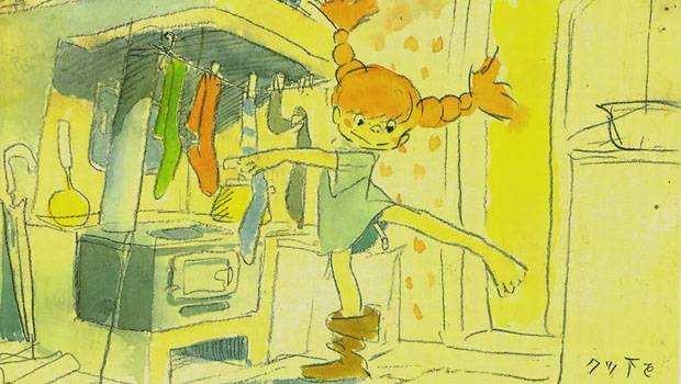  Una ilustración del fallido proyecto de Miyazaki de hacer un anime con las aventuras de Pippi