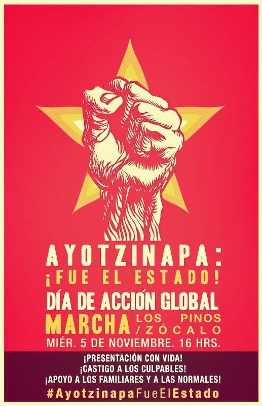 Ayotzinapa manifestación