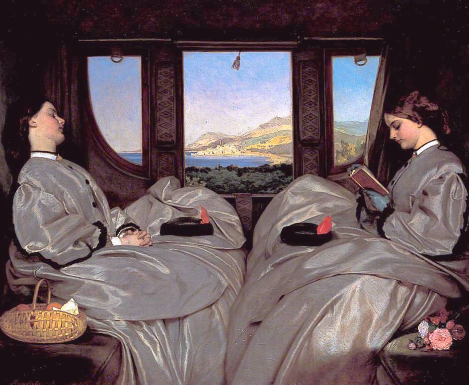 The Travelling Companions *oil on canvas *65.3 x 78.7 cm *1862